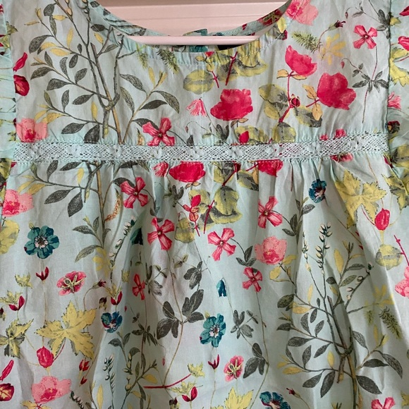Girls Floral Print Blouse - Picture 5 of 10